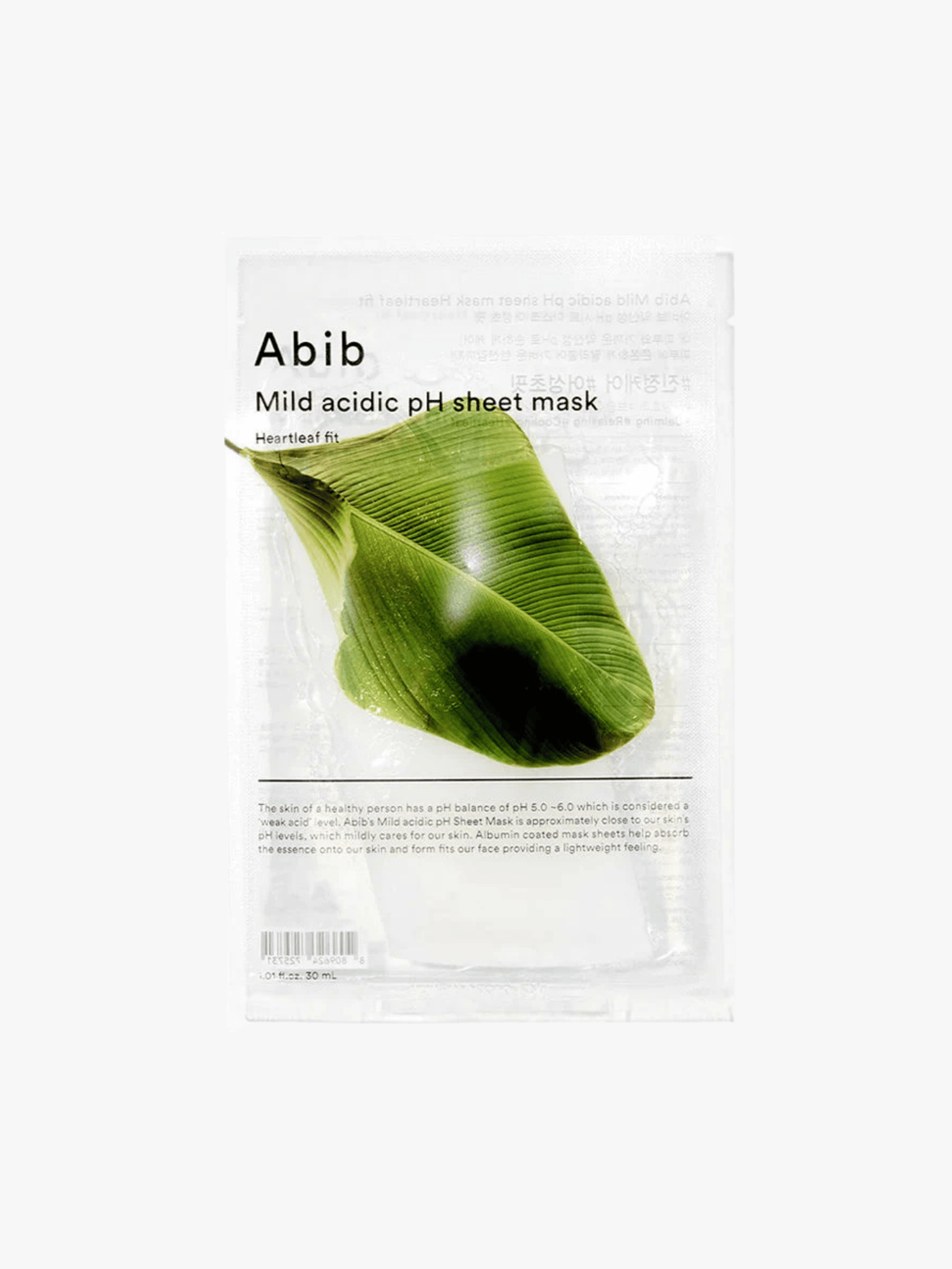 Abib - Masque - Mild Acidic pH Sheet Mask Heartleaf
