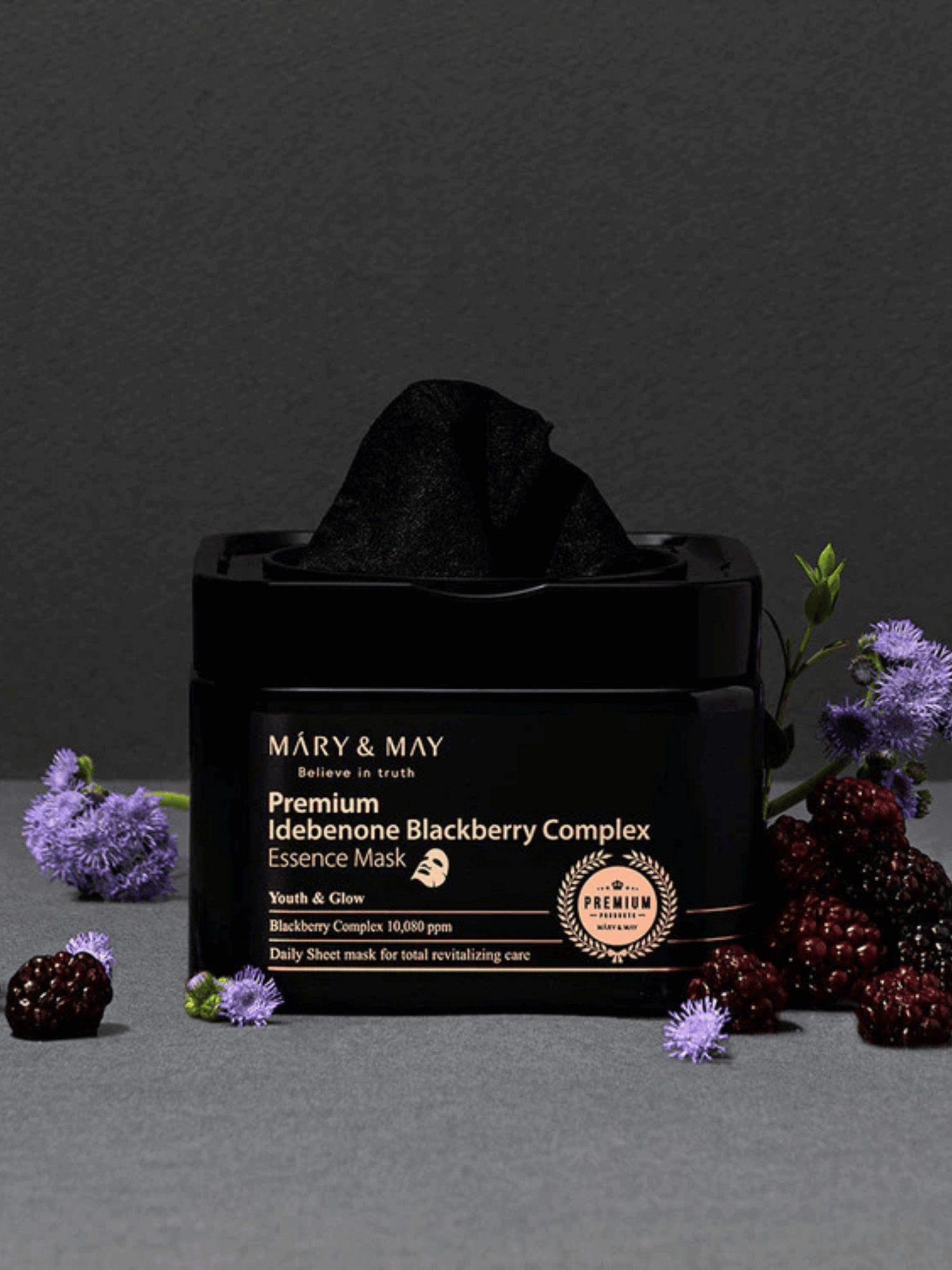 Mary & May - Masques - Premium Idebenon Blackberry Complex Essence Mask