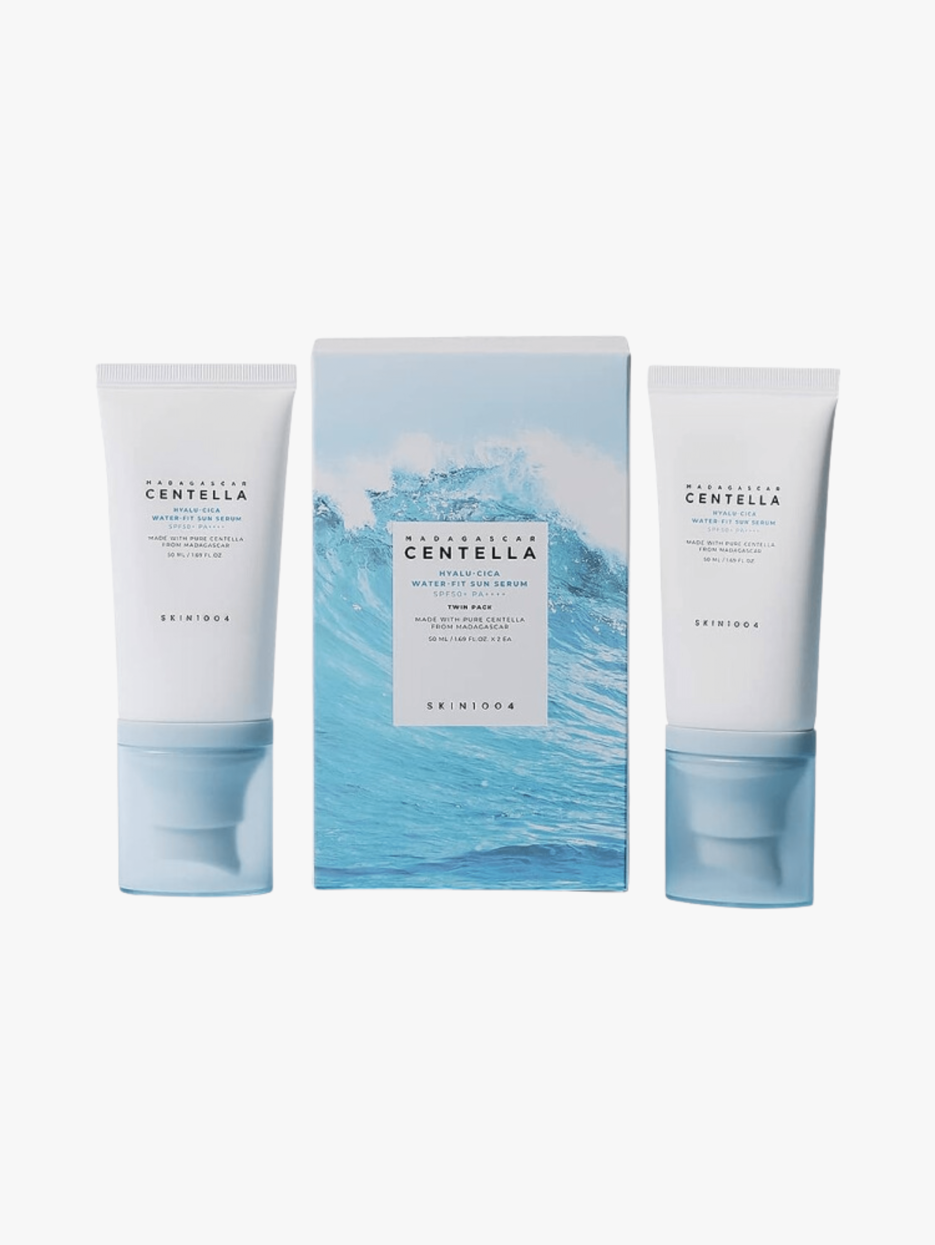 Skin1004 - Protection solaire - Madagascar Centella Hyalu-Cica Water-Fit Sun Serum Twin pack