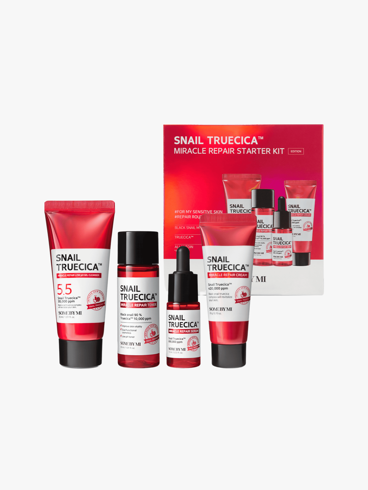Some By Mi - Kit - Snail TrueCICA Miracle Repair Starter Kit