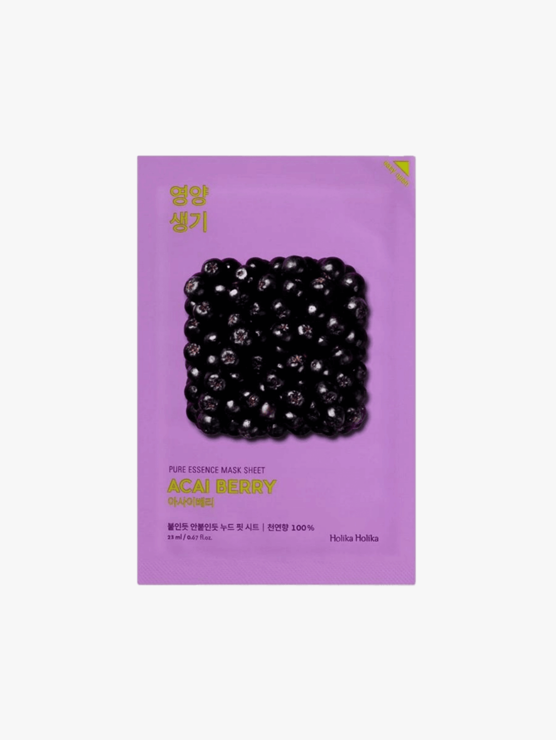 Holika Holika - Masque - Pure Essence Mask Sheet - Acai Berry