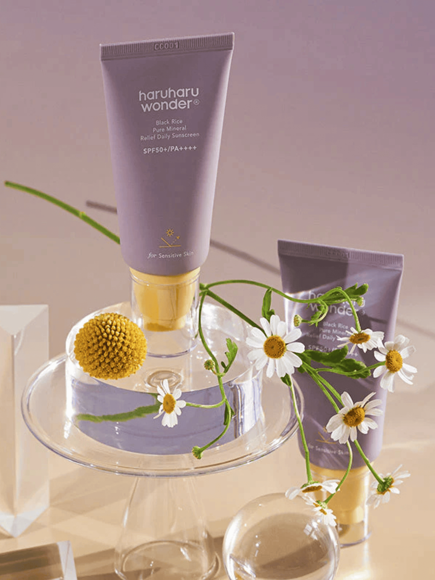 HaruHaru Wonder - Protection solaire - Black Rice Pure Mineral Relief Daily Sunscreen SPF50+ PA++++