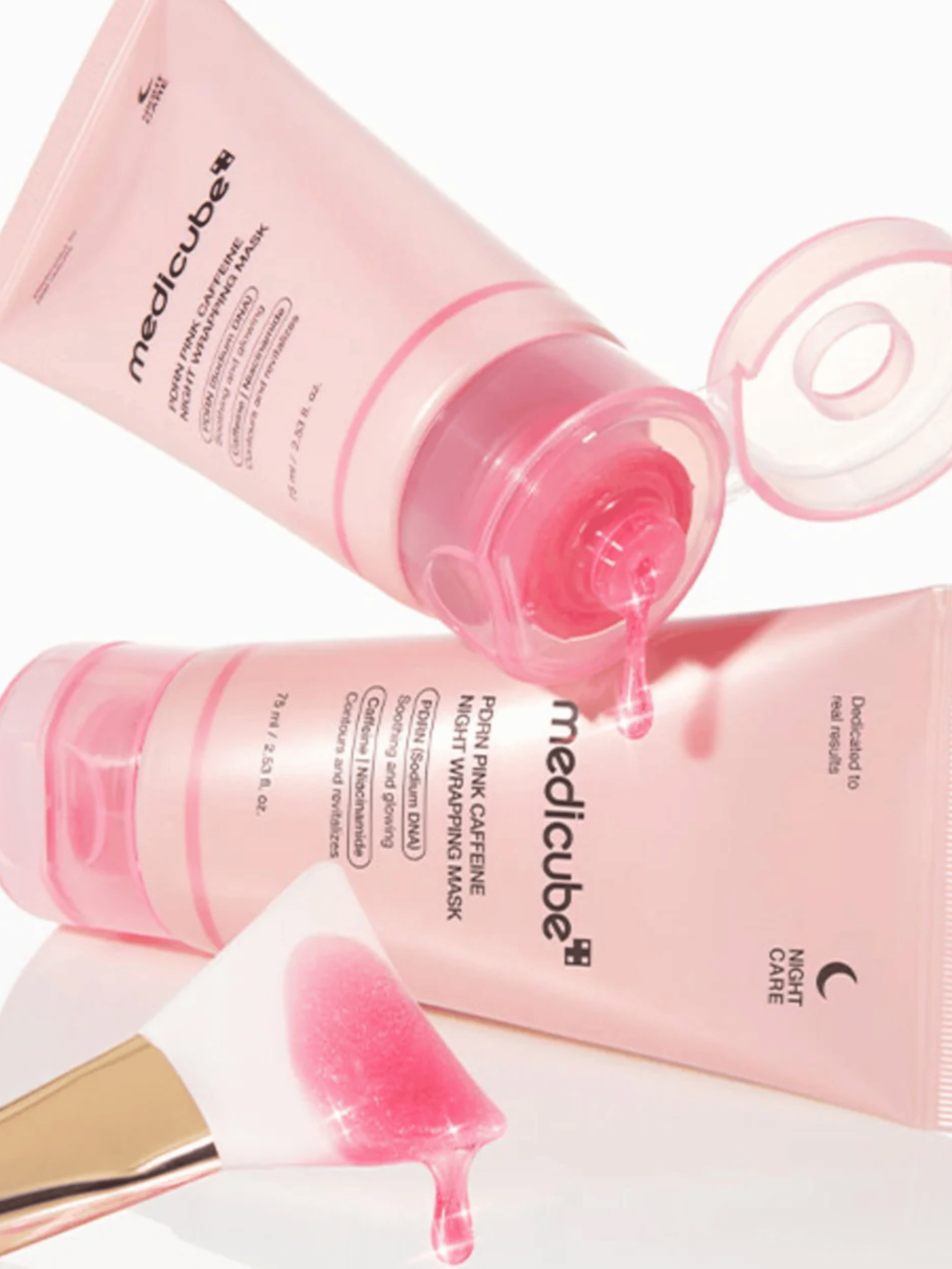 Medicube - Masque - PDRN Pink Caffeine Night Wrapping Mask