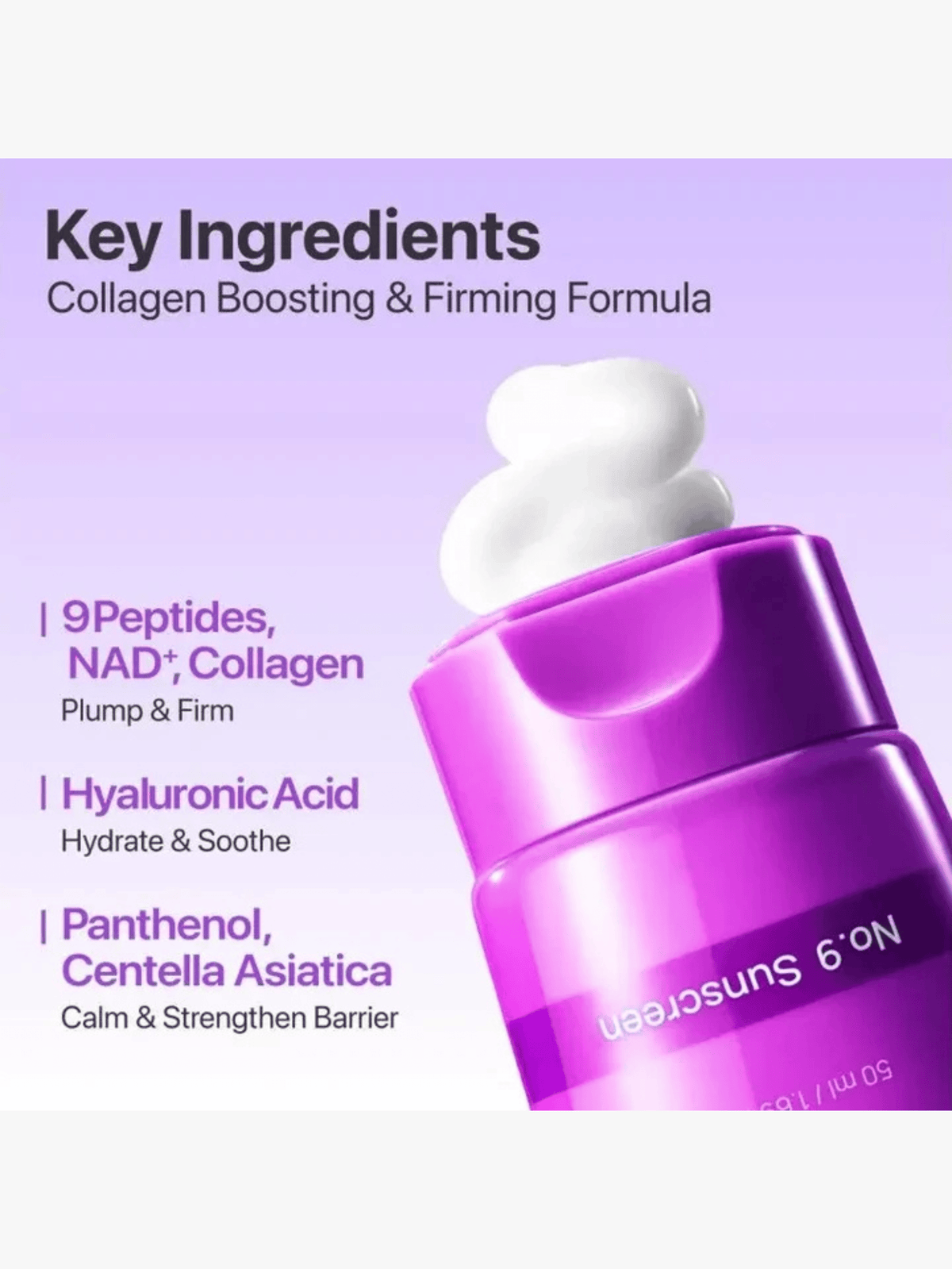 Numbuzin - Protection solaire - No.9 NAD Peptides Dewy Sun Essence