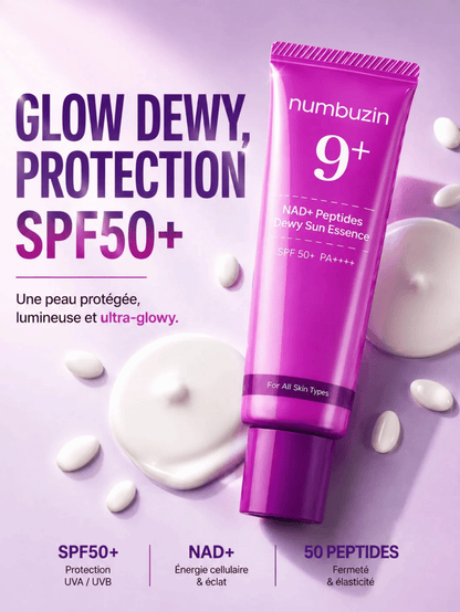 Numbuzin - Protection solaire - No.9 NAD Peptides Dewy Sun Essence