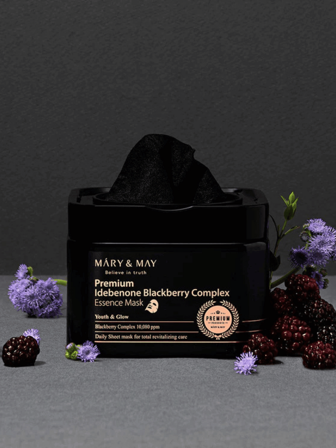 Mary & May - Masques - Premium Idebenon Blackberry Complex Essence Mask