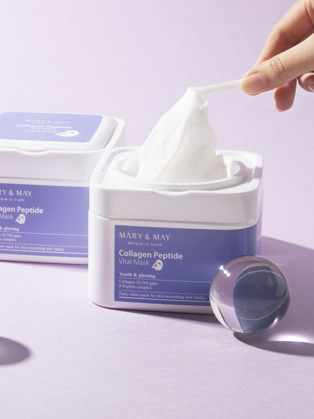 Mary & May - Masques - Collagen Peptide Vital Mask (30 pc)