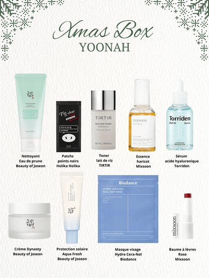 Coffret de Noël Yoonah : Xmas Box Glowy Glass Skin – Édition Limitée