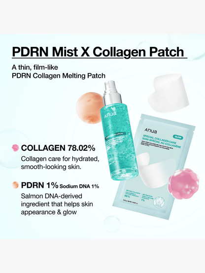 Anua - Patch Glass Skin - PDRN Collagen Melting Patch For Neck - Pour le cou