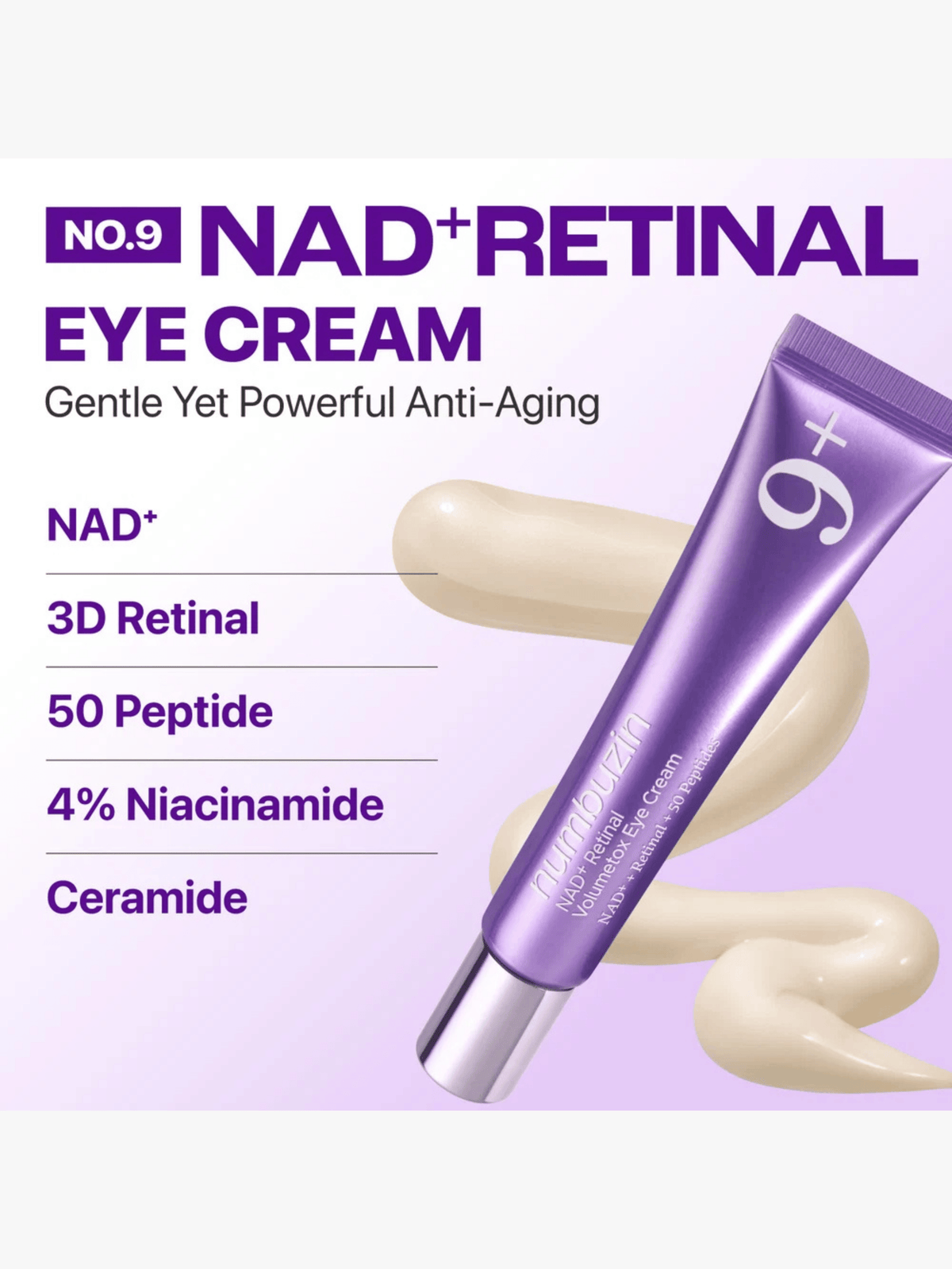 Numbuzin - Contour des yeux - No.9 NAD+ Retinal Volumetox Eye Cream