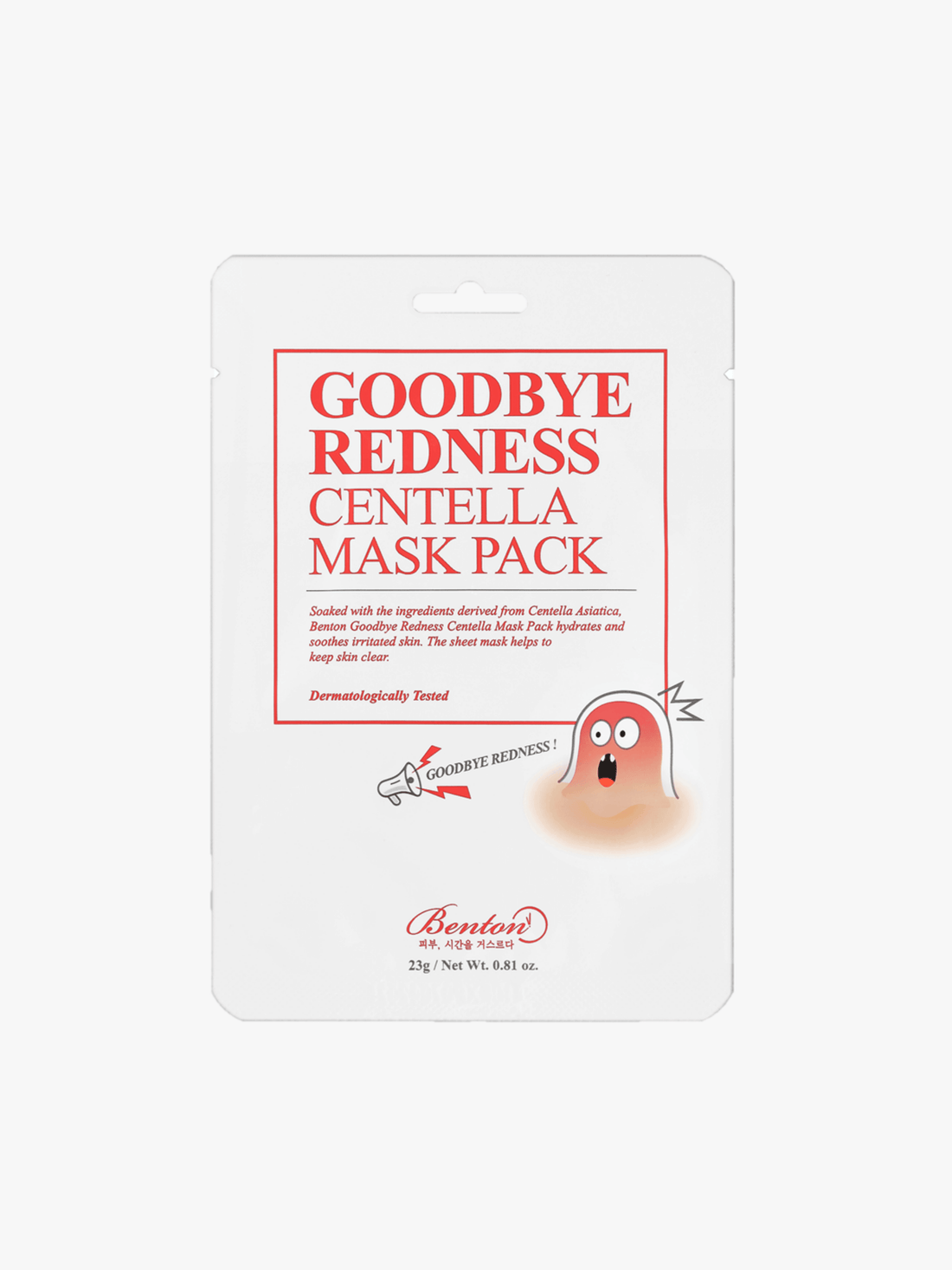 Benton - Masque - Goodbye redness centella mask